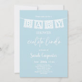 Cielito Lindo Baby shower Jongensuitnodiging Kaart (Voorkant)