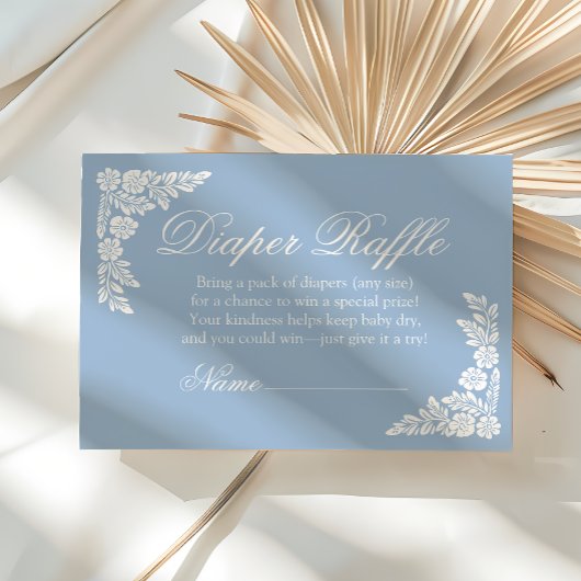 Cielito Lindo baby shower Luier Raffle Informatiekaartje