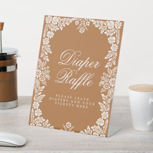 Cielito Lindo baby shower Luier Raffle Teken Reclamebord Met Voetstuk (Insitu)