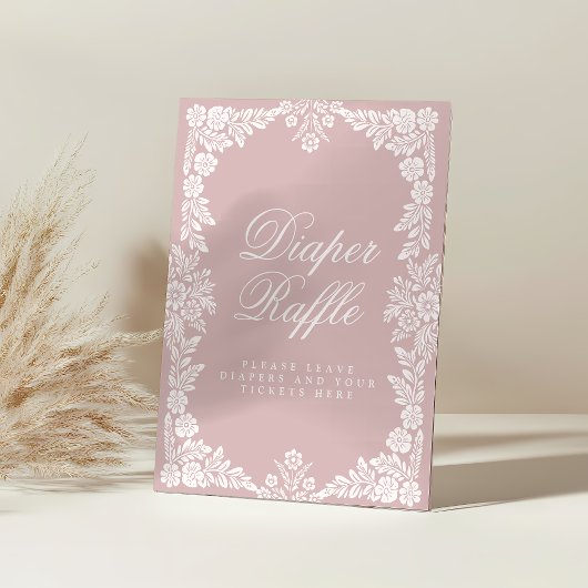 Cielito Lindo baby shower Luier Raffle Teken Reclamebord Met Voetstuk