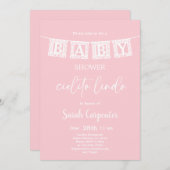 Cielito Lindo Baby shower Meisje Kaart (Voorkant / Achterkant)