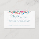 Cielito Lindo Baby shower Mexicaanse luier Raffle Informatiekaartje (Voorkant)