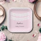 Cielito Lindo Baby shower Roze papier Bord