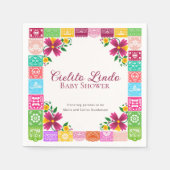 Cielito Lindo Baby Shower servetten met bloemendec (Voorkant)
