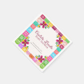 Cielito Lindo Baby Shower servetten met bloemendec (Hoek)