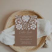 Cielito Lindo Baby shower Terracotta Uitnodiging