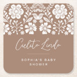 Cielito Lindo Baby shower Terracotta Uitnodiging Kartonnen Onderzetters<br><div class="desc">Dit product maakt deel uit van het Cielito Lindo Mexican Baby shower thema, een favoriet voor diegenen die houden van een mix van elegantie en cultuurcharme. Dit ontwerp heeft een warme, neutrale terracotta achtergrond die uitnodigend en gezellig aanvoelt, geaccentueerd met delicate witte bloemen. Of je nu een intiem en sereen...</div>