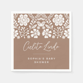 Cielito Lindo Baby shower Terracotta Uitnodiging Servet