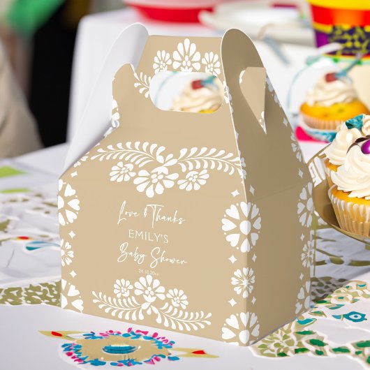 Cielito lindo beige baby shower gunsten bedankdoosjes