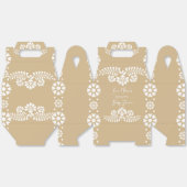 Cielito lindo beige baby shower gunsten bedankdoosjes (Ongevouwen)