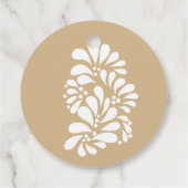 Cielito lindo beige Mexicaans baby shower Bedankjes Labels (Achterkant)