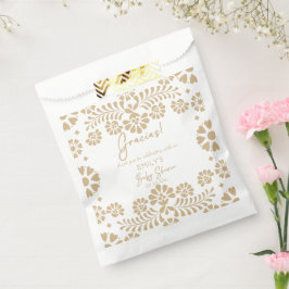 Cielito lindo beige Mexicaans baby shower Bedankzakje