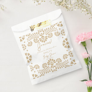 Cielito lindo beige Mexicaans baby shower Bedankzakje