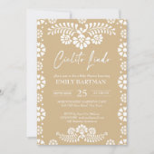 Cielito lindo beige Mexicaans baby shower Kaart (Voorkant)