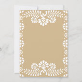 Cielito lindo beige Mexicaans baby shower Kaart (Achterkant)