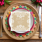 Cielito lindo beige Mexicaans baby shower Servet