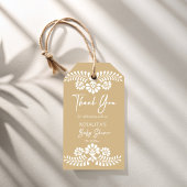 Cielito lindo beige Mexicaanse baby shower gunsten Cadeaulabel