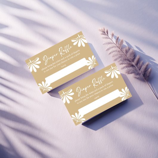 Cielito lindo beige Mexicaanse fiesta luier loteri Informatiekaartje