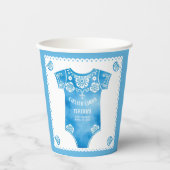 Cielito Lindo blauw baby bodysuit boy baby shower Papieren Bekers (Voorkant)