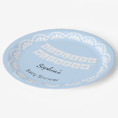 Cielito Lindo Blauw Baby shower Papier Bord (Gekanteld)