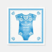 Cielito Lindo blauw bodysuit boy baby shower Servet (Voorkant)