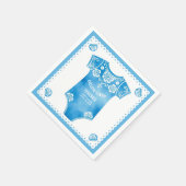 Cielito Lindo blauw bodysuit boy baby shower Servet (Hoek)