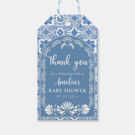 Cielito Lindo Blauw Mexicaans Baby shower Gift Lab Cadeaulabel