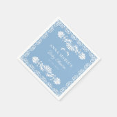 Cielito Lindo Blauw Mexicaanse baby shower servet (Hoek)