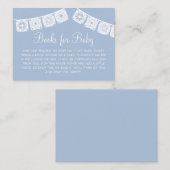 Cielito Lindo Blue Arch Papel Picado Baby shower Informatiekaartje (Voorkant / Achterkant)