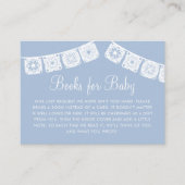 Cielito Lindo Blue Arch Papel Picado Baby shower Informatiekaartje (Voorkant)
