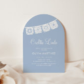 Cielito Lindo Blue Arch Papel Picado Baby shower Kaart