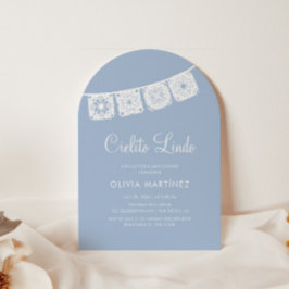 Cielito Lindo Blue Arch Papel Picado Baby shower Kaart