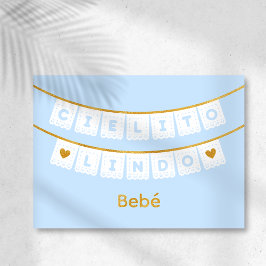 Cielito Lindo Blue Baby Gefeliciteerd Kaart