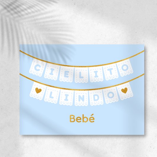 Cielito Lindo Blue Baby Gefeliciteerd Kaart