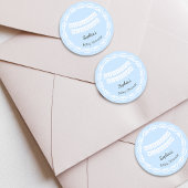 Cielito Lindo Blue Baby shower Ronde Sticker