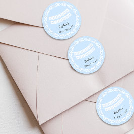 Cielito Lindo Blue Baby shower Ronde Sticker