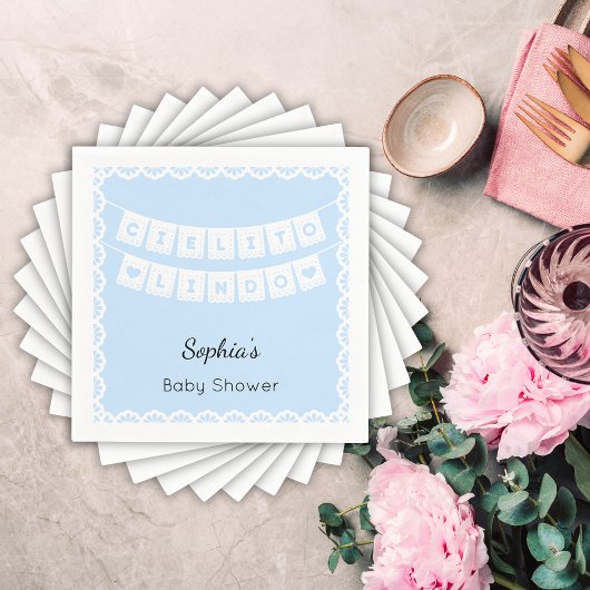 Cielito Lindo Blue Baby shower Servet