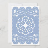 Cielito Lindo Blue Baby shower Uitnodiging (Achterkant)