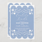 Cielito Lindo Blue Baby shower Uitnodiging (Voorkant / Achterkant)