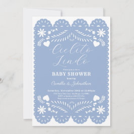 Cielito Lindo Blue Baby shower Uitnodiging