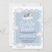 Cielito Lindo Blue Cloudy Sky Baby Boy Shower Kaart (Voorkant)