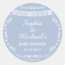 Cielito Lindo Blue Papel Picado Baby Shower