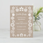 Cielito Lindo Boho Beige Geslachtsneutraal Kaart (Staand voorkant)