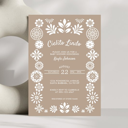 Cielito Lindo Boho Beige Geslachtsneutraal Kaart