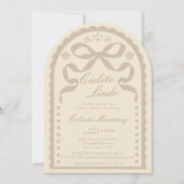 Cielito Lindo Cream Tan Papel Picado Baby Shower Kaart (Voorkant)