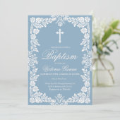 Cielito Lindo doop baby blauw Kaart (Staand voorkant)