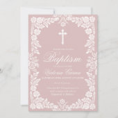 Cielito Lindo doop blush roze Kaart (Voorkant)