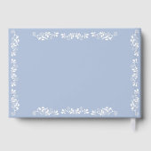 Cielito Lindo Dusty Blue Baby Shower Gastenboek (Achterkant)