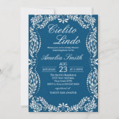 Cielito lindo dusty blue Mexican baby shower Kaart (Voorkant)