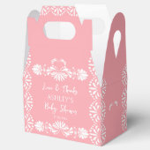 Cielito lindo Dusty Roze Baby shower Favorieten Do Bedankdoosjes (Geopend)